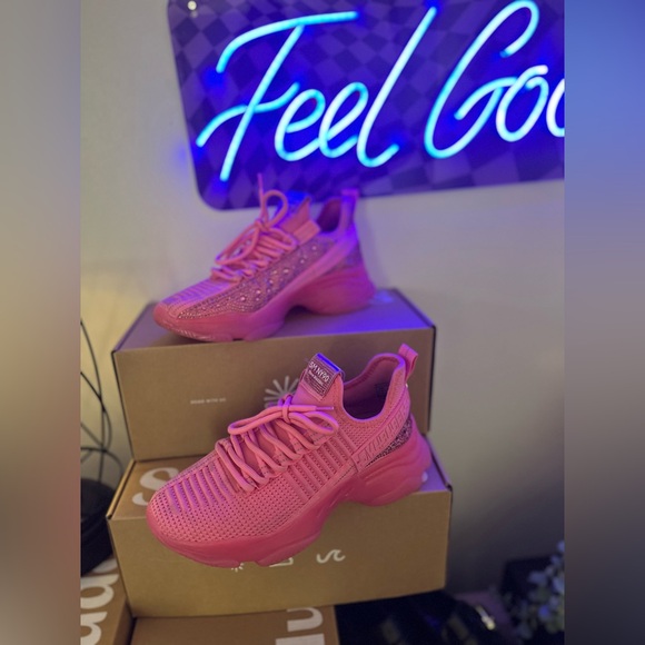 Steve Madden Maxima Hot Pink Rhinestone SMNY90 - Picture 5 of 7